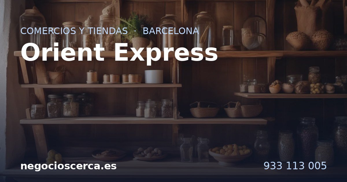 Orient Express | Modelismo y radiocontrol en Barcelona