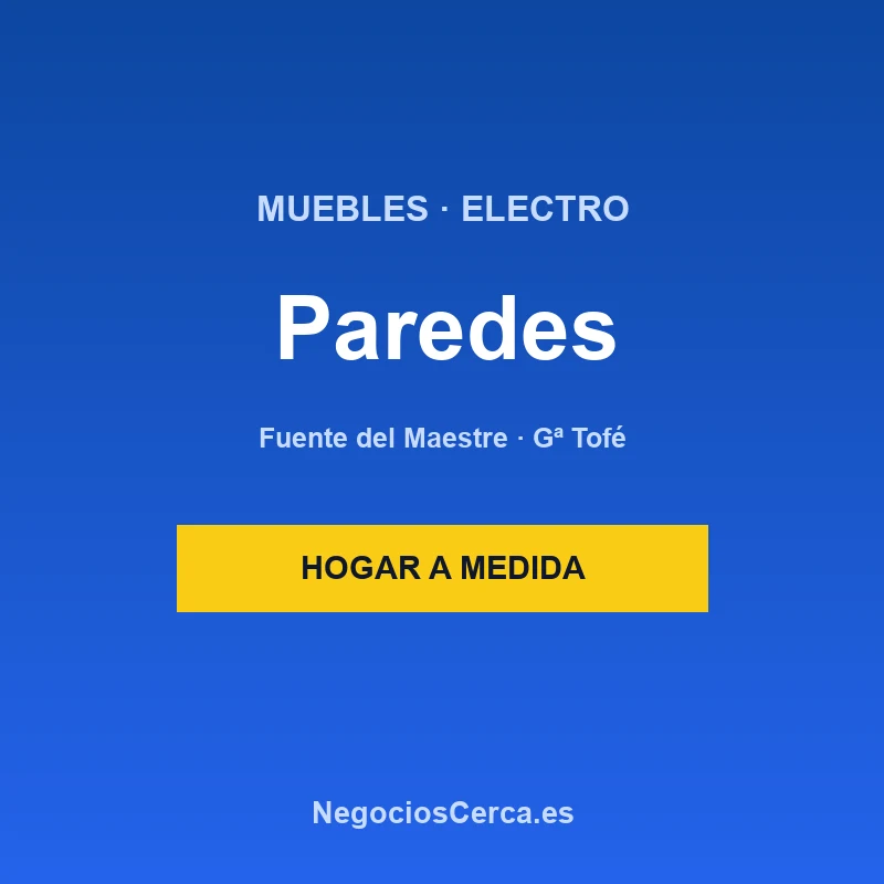 Muebles y Electrodomésticos Paredes