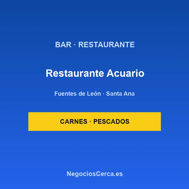 Restaurante Acuario