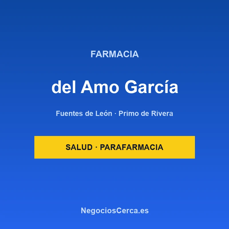 Farmacia del Amo García