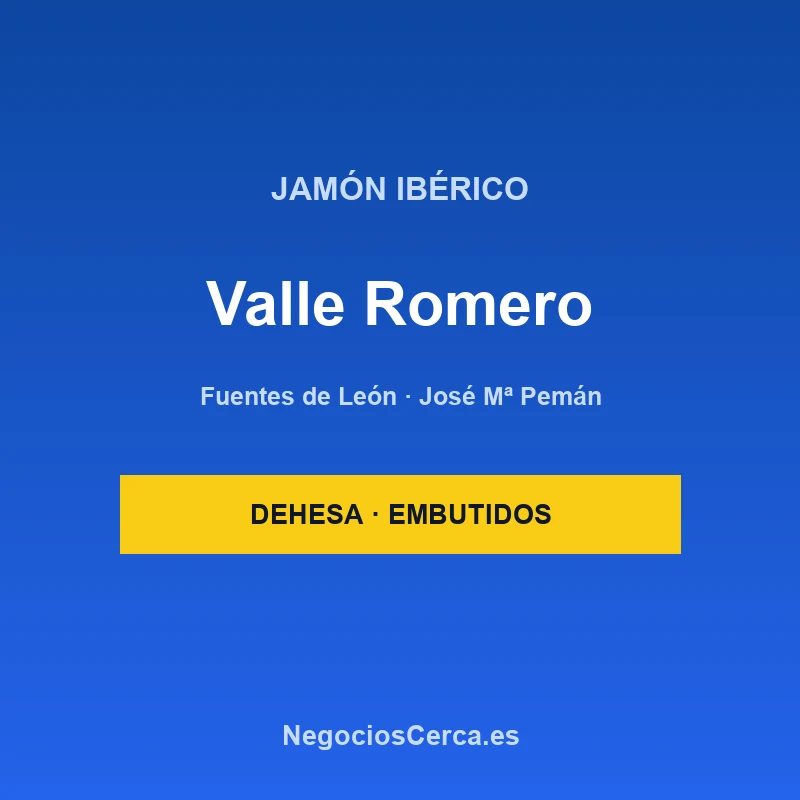Productos Ibéricos Valle Romero