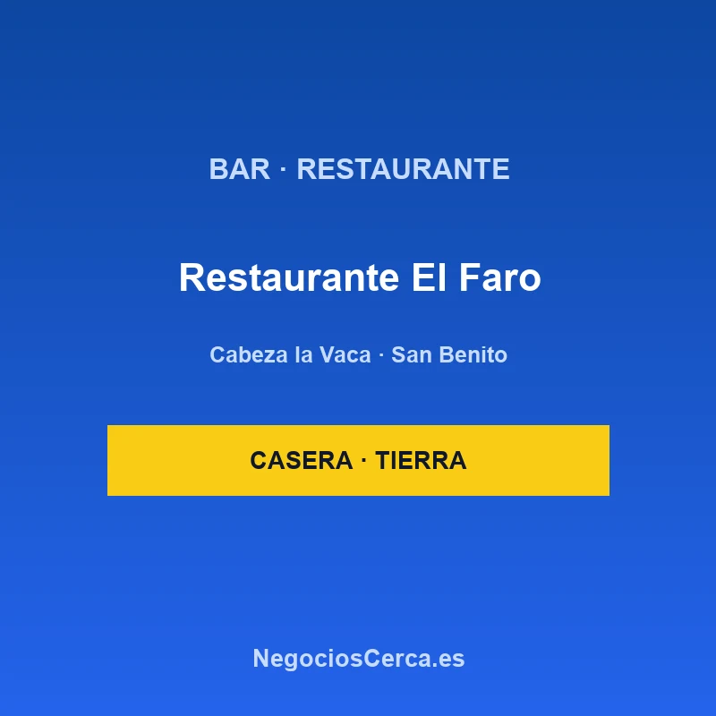 Restaurante El Faro
