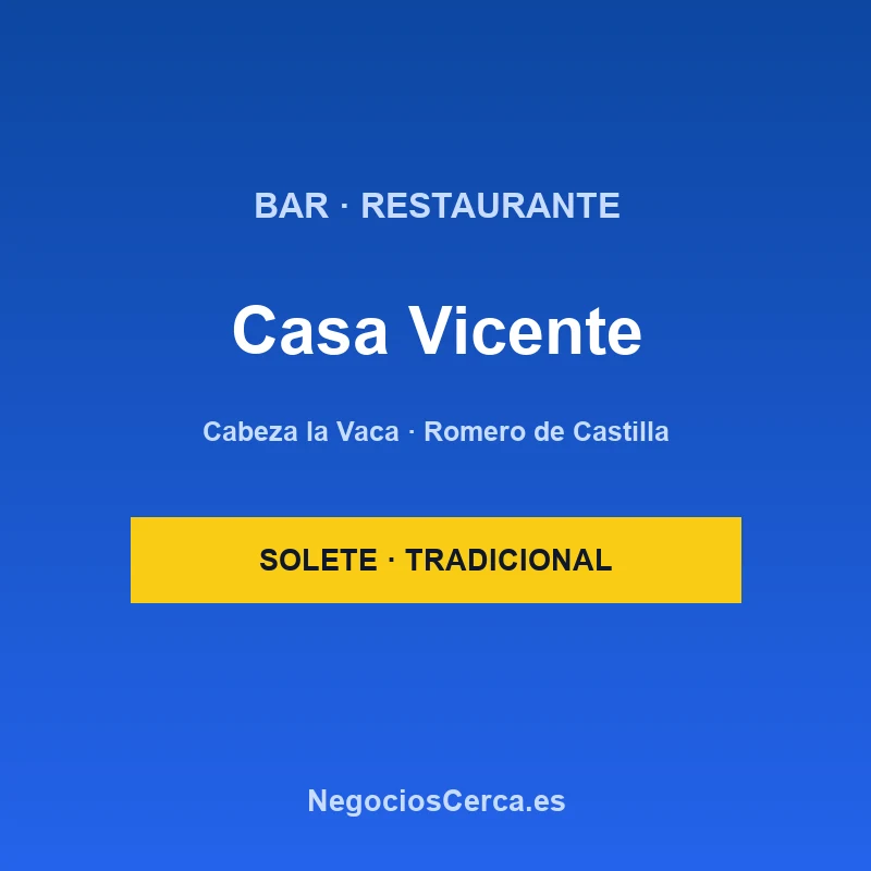 Restaurante Casa Vicente