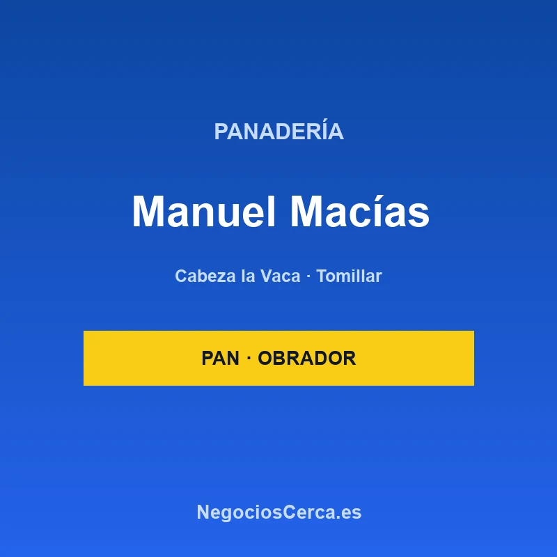 Panadería Manuel Macías e Hijos