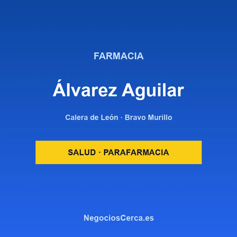 Farmacia Álvarez Aguilar