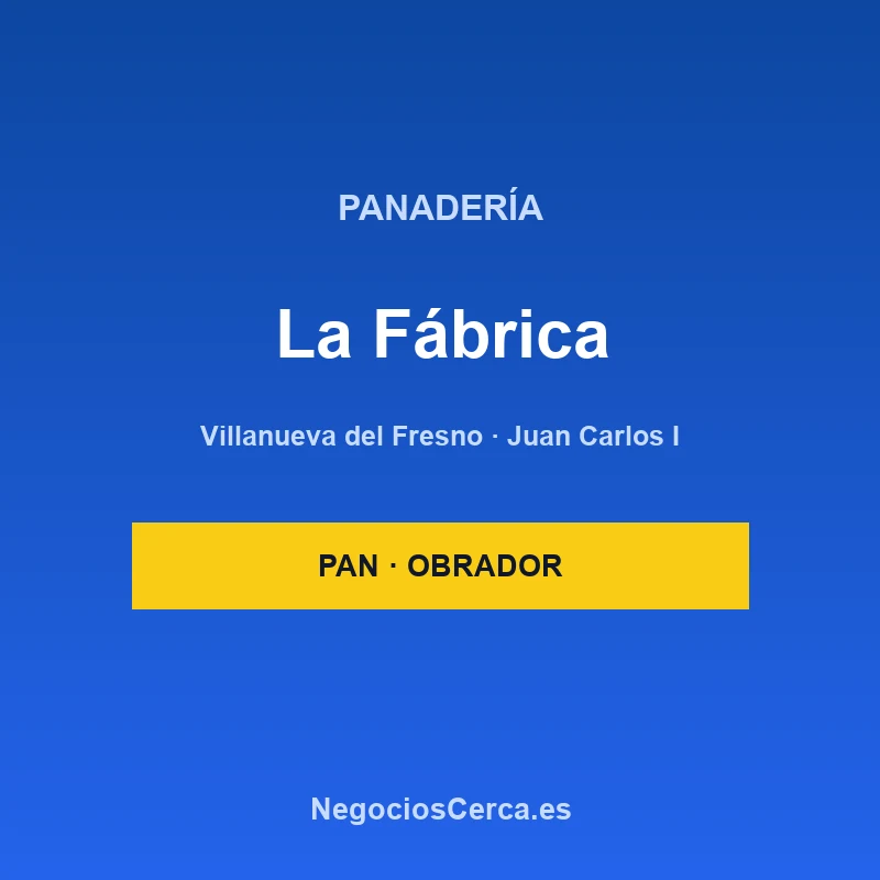 Panadería La Fábrica