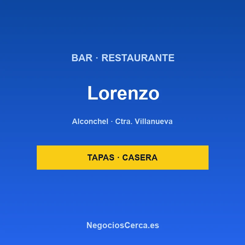Bar Restaurante Lorenzo