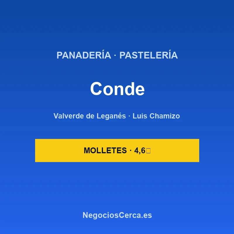 Panadería Pastelería Conde