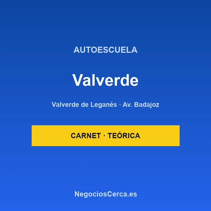 Autoescuela Valverde