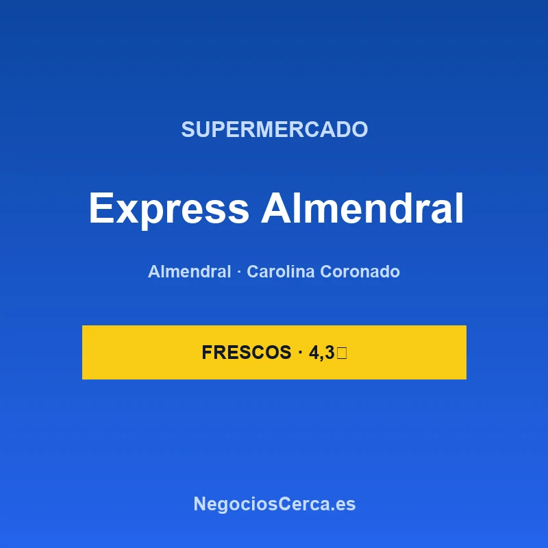 Supermercado Express Almendral