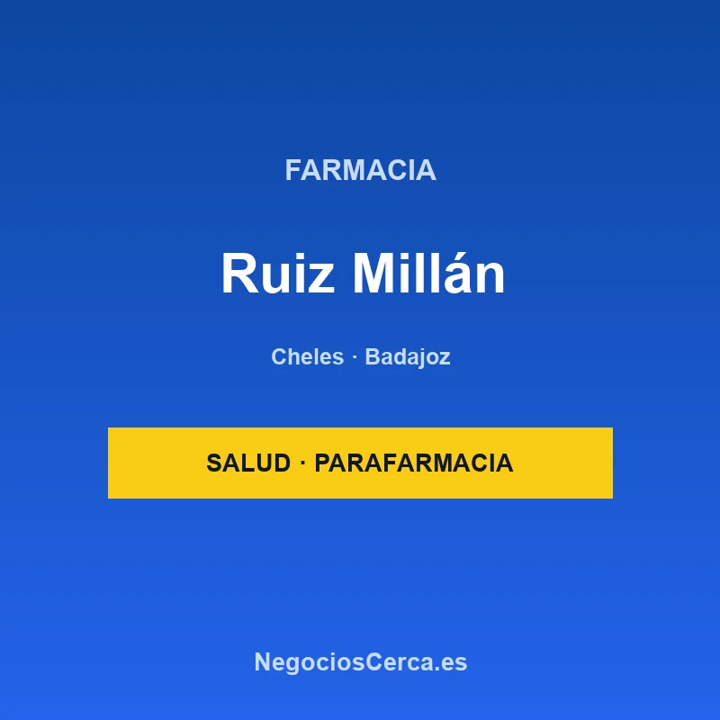 Farmacia Ruiz Millán