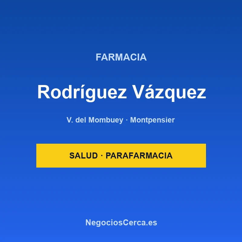 Farmacia Rodríguez Vázquez