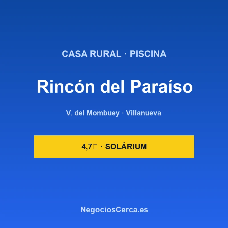Complejo Rural Rincón del Paraíso