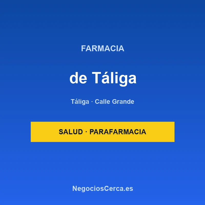 Farmacia de Táliga