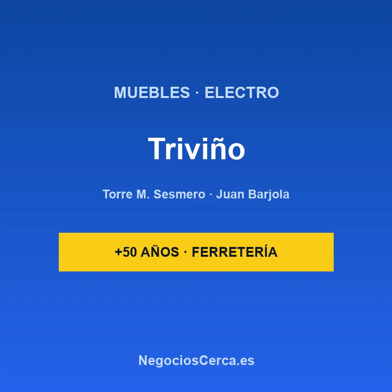 Muebles y Electrodomésticos Triviño