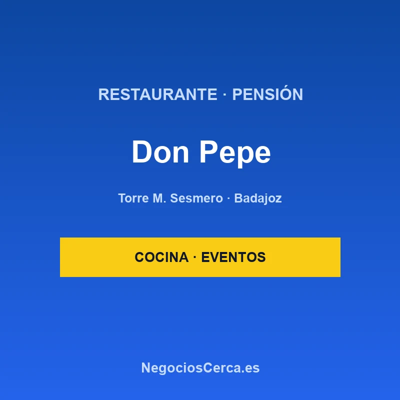 Restaurante Pensión Don Pepe