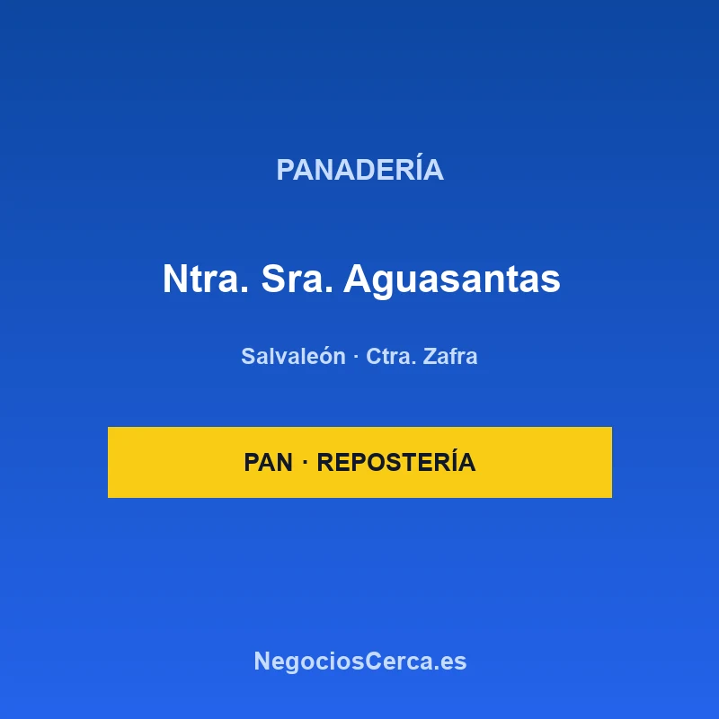 Panadería Ntra. Sra. de Aguasantas
