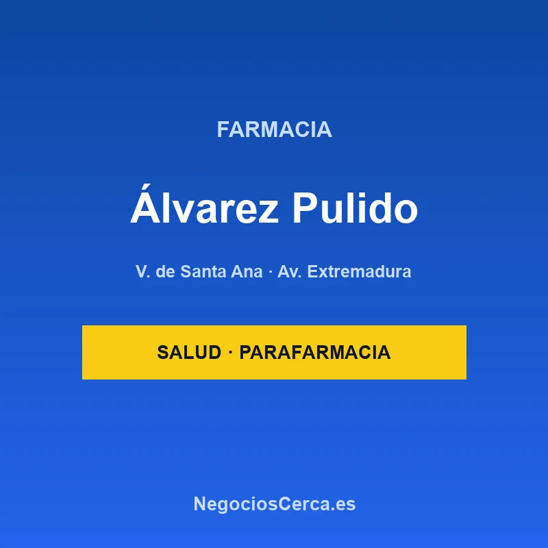 Farmacia Álvarez Pulido