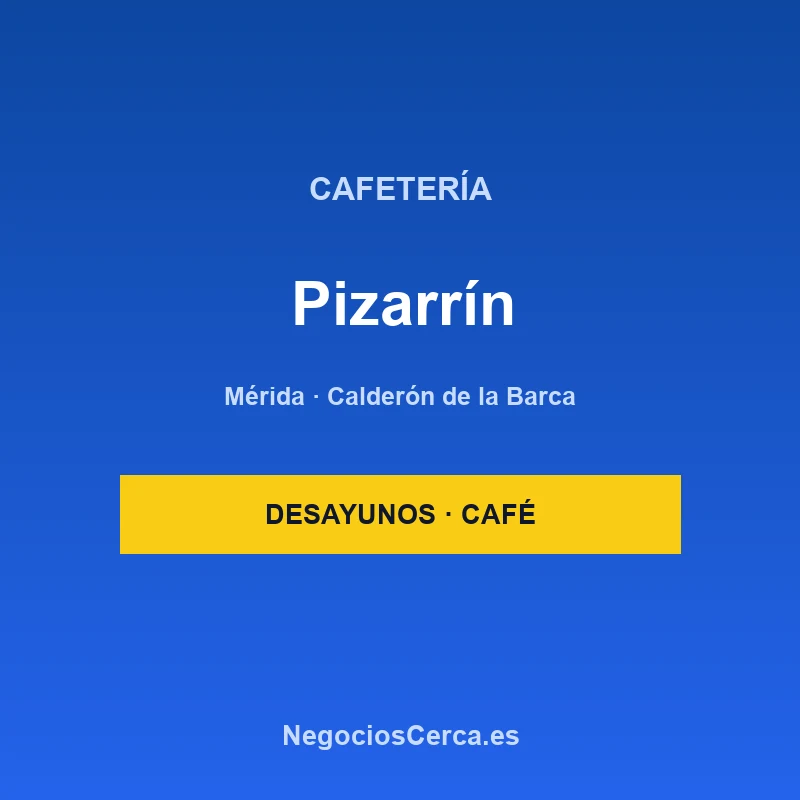 Cafetería Pizarrín