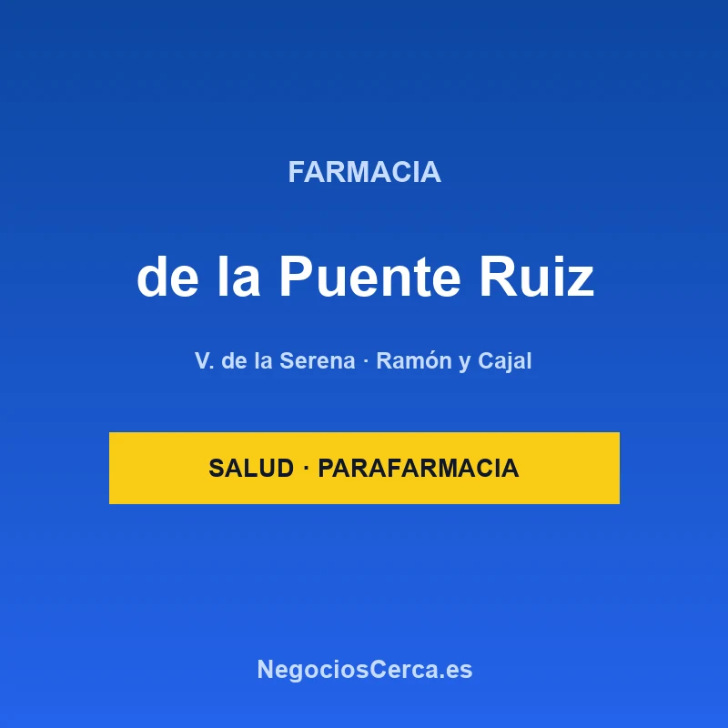 Farmacia de la Puente Ruiz