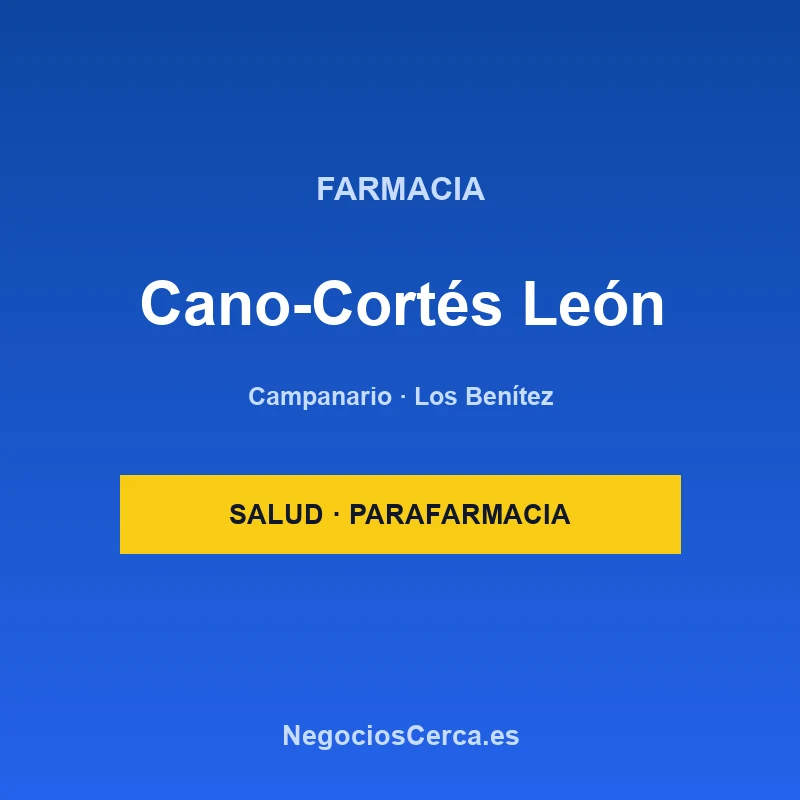 Farmacia Cano-Cortés León