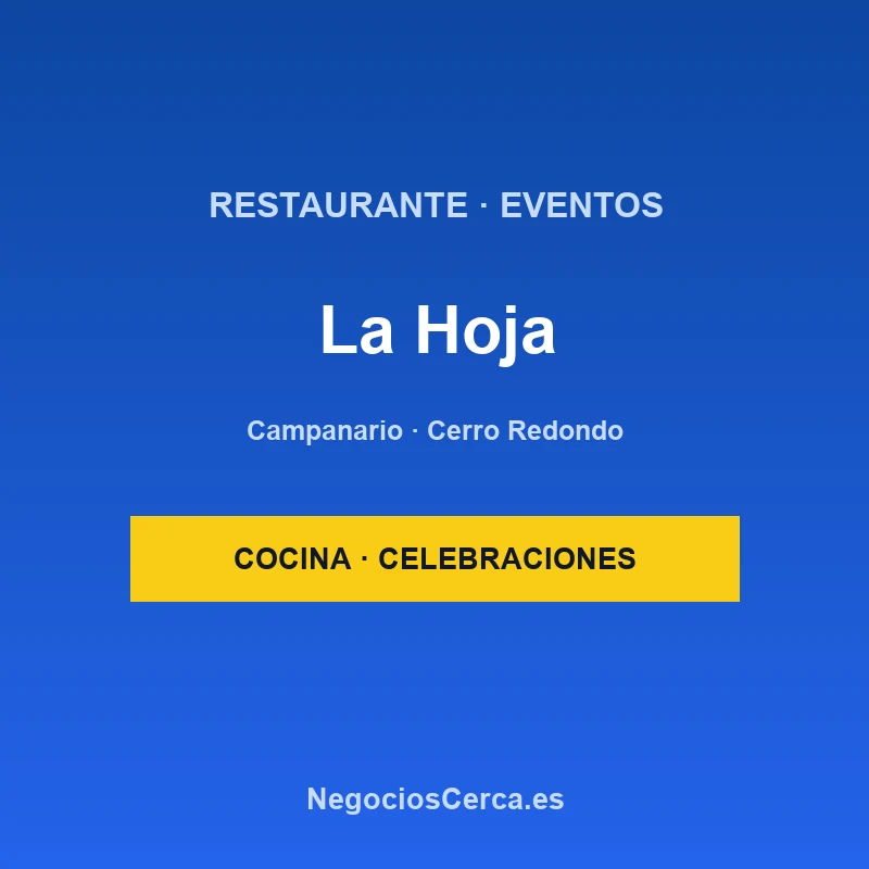 Restaurante La Hoja