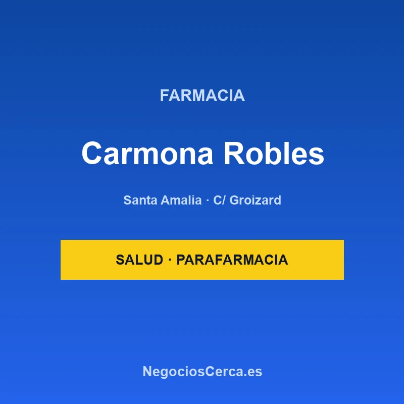 Farmacia Carmona Robles