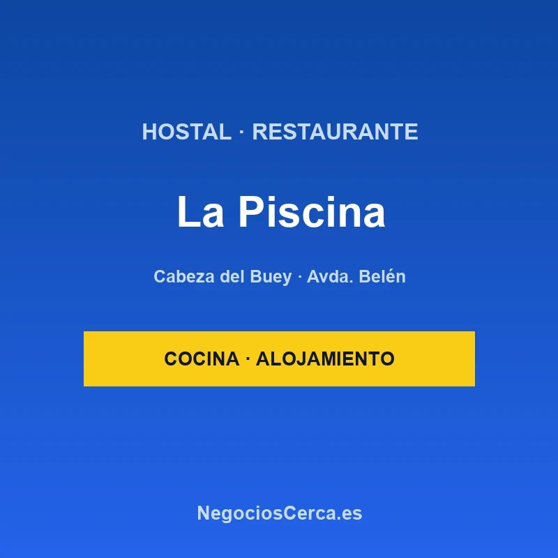 Hostal-Restaurante La Piscina