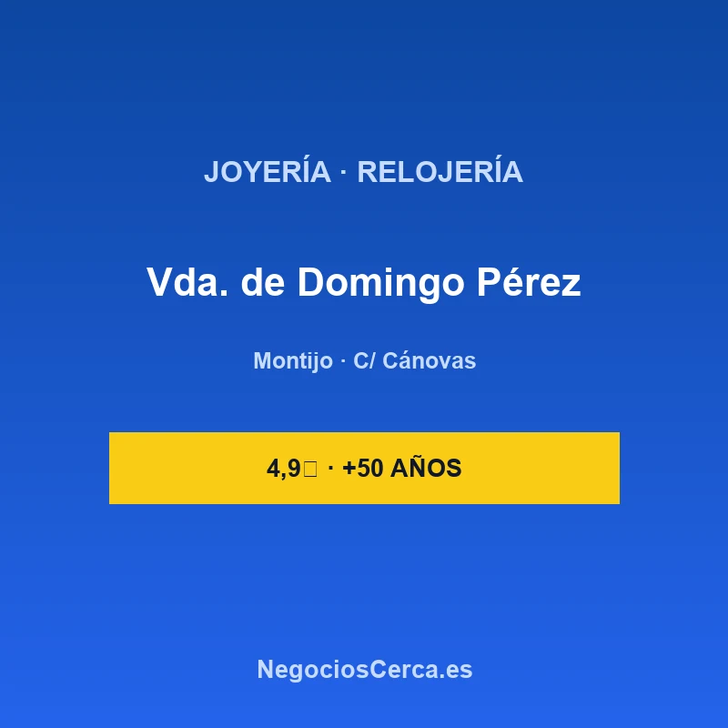 Joyería Viuda de Domingo Pérez
