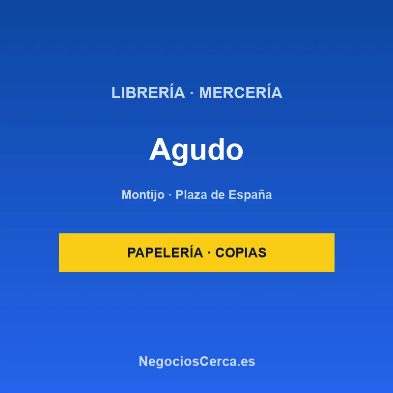 Mercería-Librería Agudo
