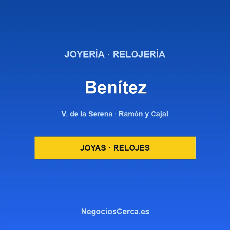 Joyería Benítez Relojería