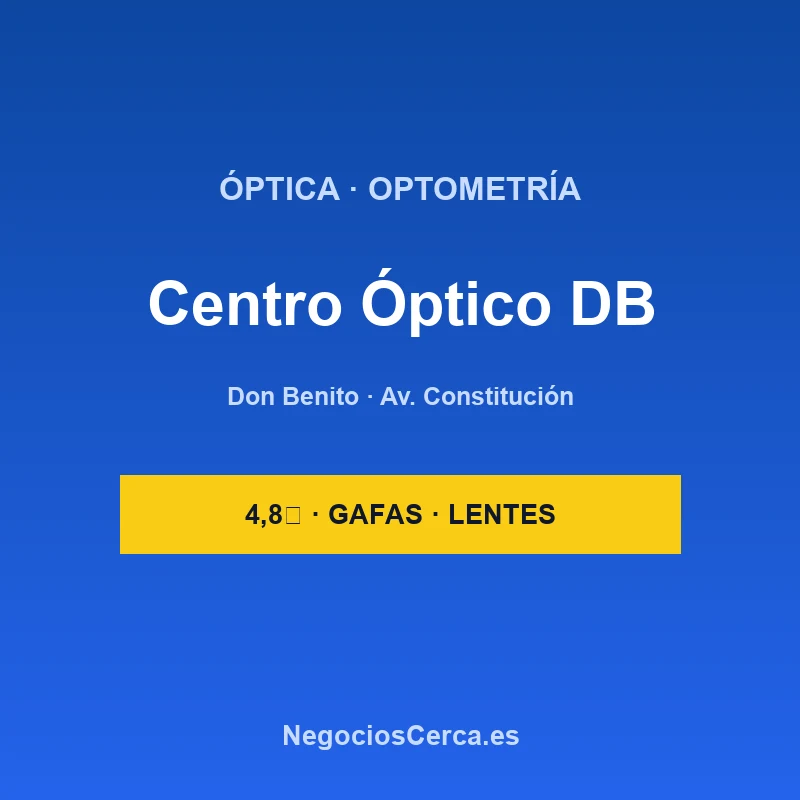 Centro Óptico Don Benito